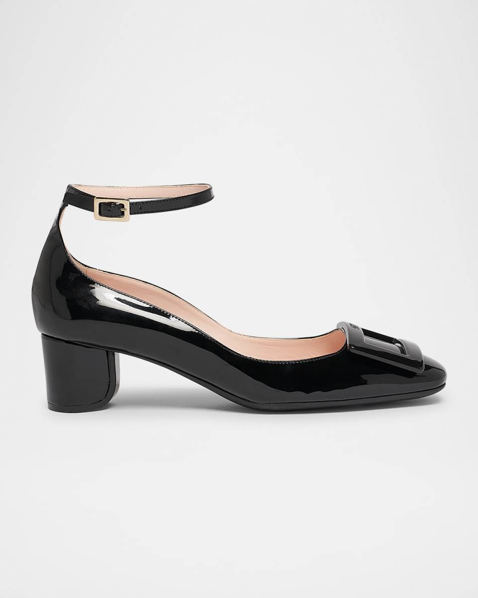 Roundy Patent Ankle-Strap Pumps